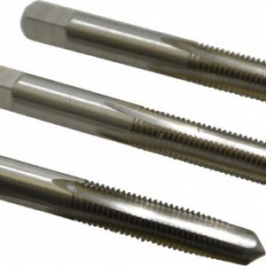 CLEVELAND Tap Set: 5/16-24 UNF, 4 Flute, Bottoming Plug & Taper, High Speed Steel, Bright Finish C54523