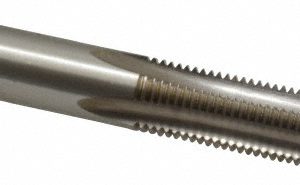 CLEVELAND 3/8-24 Taper RH 3B H3 Bright High Speed Steel 4-Flute Straight Flute Hand Tap C54595
