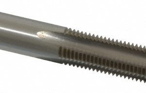 CLEVELAND 3/8-24 Plug RH 3B H3 Bright High Speed Steel 4-Flute Straight Flute Hand Tap C54596