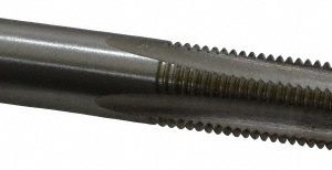 CLEVELAND 3/8-24 Bottoming RH 3B H3 Bright High Speed Steel 4-Flute Straight Flute Hand Tap C54597