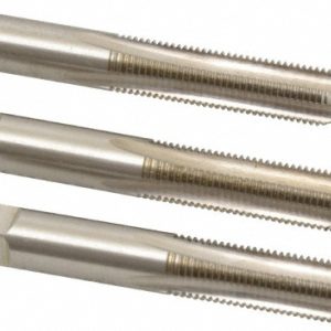 CLEVELAND Tap Set: 3/8-24 UNF, 4 Flute, Bottoming Plug & Taper, High Speed Steel, Bright Finish C54600