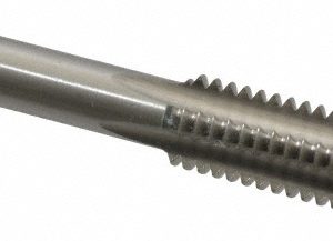 CLEVELAND 7/16-14 Bottoming RH H3 Bright High Speed Steel 4-Flute Straight Flute Hand Tap C54654