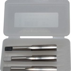 CLEVELAND Tap Set: 9/16-12 UNC, 4 Flute, Bottoming Plug & Taper, High Speed Steel, Bright Finish C54762