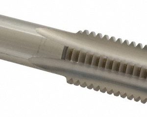 CLEVELAND Straight Flute Tap: 7/8-9 UNC, 4 Flutes, Bottoming, 3B Class of Fit, High Speed Steel, Bright/Uncoated C54886
