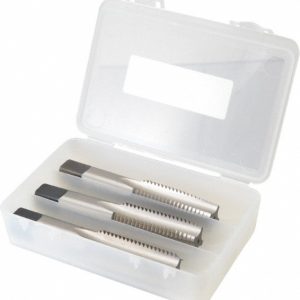 CLEVELAND Tap Set: 7/8-9 UNC, 4 Flute, Bottoming Plug & Taper, High Speed Steel, Bright Finish C54887