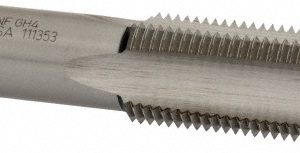 CLEVELAND 1-12 Plug RH 3B H4 Bright High Speed Steel 4-Flute Straight Flute Hand Tap C54929