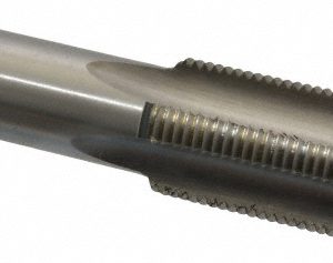 CLEVELAND 1-1/8 - 12 Plug RH 3B H4 Bright High Speed Steel 4-Flute Straight Flute Hand Tap C54972