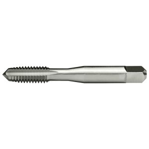 CLEVELAND 1/4-28 Plug LH 3B H3 Bright High Speed Steel 4-Flute Straight Flute Hand Tap C60752