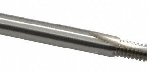 CLEVELAND Spiral Point Tap: #4-40, UNC, 2 Flutes, Plug, 2B/3B, High Speed Steel, Bright Finish C57048
