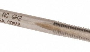 CLEVELAND Spiral Point Tap: #5-40, UNC, 2 Flutes, Bottoming, 2B/3B, High Speed Steel, Bright Finish C57063