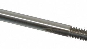 CLEVELAND Spiral Point Tap: #6-32, UNC, 2 Flutes, Plug, 3B, High Speed Steel, Bright Finish C57070