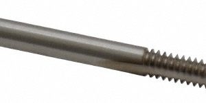 CLEVELAND Spiral Point Tap: #6-32, UNC, 2 Flutes, Plug, 2B, High Speed Steel, Bright Finish C57072