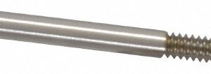 CLEVELAND Spiral Point Tap: #6-32, UNC, 2 Flutes, Bottoming, 2B, High Speed Steel, Bright Finish C57073