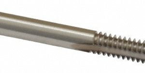 CLEVELAND Spiral Point Tap: #10-24, UNC, 2 Flutes, Plug, 2B, High Speed Steel, Bright Finish C57095