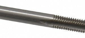 CLEVELAND Spiral Point Tap: #10-32, UNF, 2 Flutes, Plug, 3B, High Speed Steel, Bright Finish C57102
