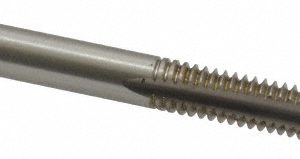 CLEVELAND Spiral Point Tap: #12-24 UNC, 2 Flutes, Plug, 2B/3B Class of Fit, High Speed Steel, Bright Finish C57112