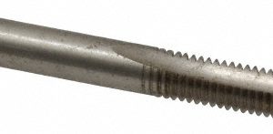 CLEVELAND Spiral Point Tap: #12-28, UNF, 2 Flutes, Plug, 2B/3B, High Speed Steel, Bright Finish C57114