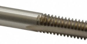 CLEVELAND Spiral Point Tap: 5/16-18, UNC, 2 Flutes, Plug, 2B, High Speed Steel, Bright Finish C57150
