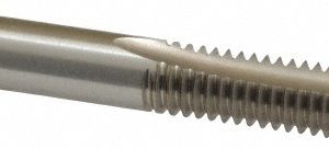 CLEVELAND Spiral Point Tap: 5/16-18, UNC, 2 Flutes, Plug, 2B, High Speed Steel, Bright Finish C57154