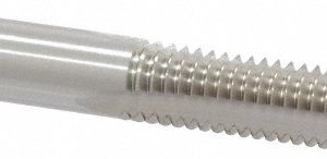CLEVELAND Spiral Point Tap: 5/16-24, UNF, 2 Flutes, Plug, 3B, High Speed Steel, Bright Finish C57160