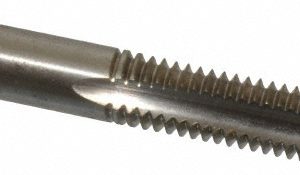 CLEVELAND Spiral Point Tap: 3/8-16, UNC, 3 Flutes, Plug, 2B, High Speed Steel, Bright Finish C57175