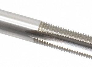 CLEVELAND Spiral Point Tap: 3/8-24, UNF, 3 Flutes, Plug, 3B, High Speed Steel, Bright Finish C57181