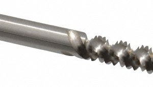 CLEVELAND Spiral Flute Tap: #10-24, UNC, 3 Flute, Bottoming, 2B & 3B Class of Fit, High Speed Steel, Bright/Uncoated C58545
