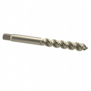 CLEVELAND Spiral Flute Tap: 1/4-20, UNC, 3 Flute, Plug, 3B Class of Fit, High Speed Steel, Bright/Uncoated C58562