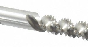 CLEVELAND Spiral Flute Tap: 1/4-20, UNC, 3 Flute, Bottoming, 3B Class of Fit, High Speed Steel, Bright/Uncoated C58563