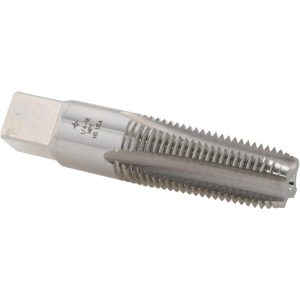 CLEVELAND Standard Pipe Tap: 1/4-18, NPT, 4 Flutes, High Speed Steel, Bright/Uncoated C64039