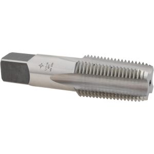 CLEVELAND Standard Pipe Tap: 1/2-14, NPT, 4 Flutes, High Speed Steel, Bright/Uncoated C64041