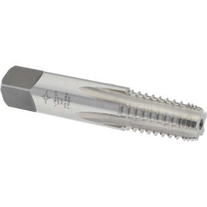 CLEVELAND 1/8-27 NPT, 5 Flutes, Bright Finish, High Speed Steel, Interrupted Thread Pipe Tap C64098