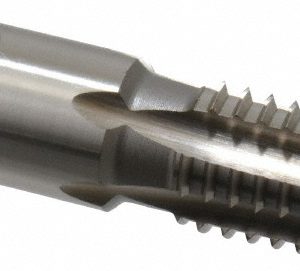 CLEVELAND 3/8-18 NPT, 4 Flutes, Bright Finish, High Speed Steel, Interrupted Thread Pipe Tap C64100