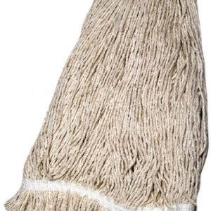 ABILITYONE Wet Mop Cut: Clamp Jaw, Large, White Mop, Blended Fiber 7920009265496