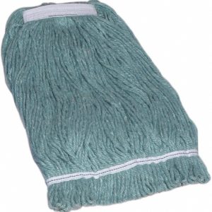 ABILITYONE Wet Mop Cut: Clamp Jaw, Small, White Mop, Blended Fiber 7920009265493