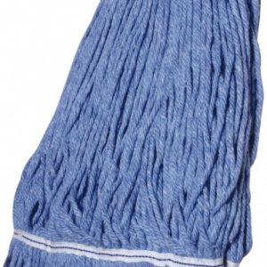ABILITYONE Wet Mop Loop: Clamp Jaw, Large, Blue Mop, Blended Fiber 7920014409188