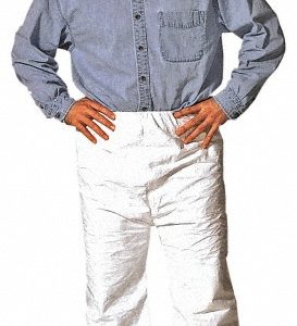 DUPONT 50 Qty 1 Pack Size M, Tyvek General Purpose Work Pants TY350SWHMD005000