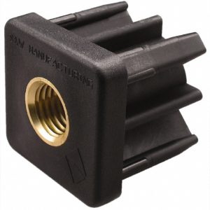 GIBRALTAR 2" Tube, 1/2-13 Thread, 1,800 Lb Capacity, Square Tube End TE2-1B-G