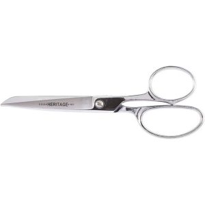 HERITAGE CUTLERY Scissors & Shears: 7" OAL, 3" LOC, Stainless Steel Blades 107
