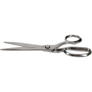 HERITAGE CUTLERY Shears: 10" OAL, 4-3/4" LOC, Chrome-Plated Blades 210B