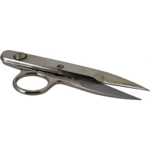 HERITAGE CUTLERY Thread Snips: 4-1/2" OAL, 1-3/8" LOC, Nickel-Plated Carbon Blades HTC-5