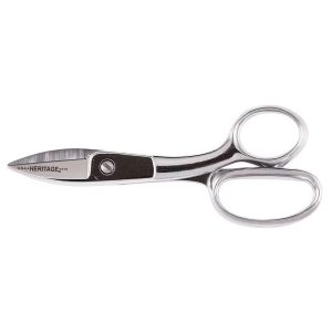 HERITAGE CUTLERY Shears: 8" OAL, 2" LOC, Chrome-Plated Blades 775