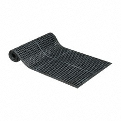 PRO-SAFE Anti-Fatigue Mat: 10' Long, 3' Wide, 1/2 Thick, Natural Rubber, Heavy-Duty 3937809203X10