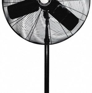 AIR KING 30" Blade, 1/4 hp, 7,400 Max CFM, Single Phase Non-Oscillating Pedestal Fan 9130G