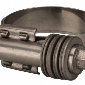 VALUE COLLECTION Constant Torque Clamp: 1.024 to 1.75" Hose, 9/16" Wide, Stainless Steel MS07D2645