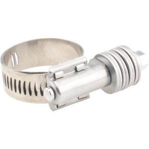 VALUE COLLECTION Constant Torque Clamp: 0.75" to 1.25" Hose, 9/16" Wide, Stainless Steel MS07D2032