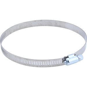 VALUE COLLECTION Worm Gear Clamp: SAE 80, 3-1/2 to 5-1/2" Dia, Stainless Steel & Carbon Steel Band MS01B89140B