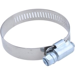 VALUE COLLECTION Worm Gear Clamp: SAE 28, 1-1/4 to 2-1/4" Dia, Stainless Steel & Carbon Steel Band MS01B3357B-THA