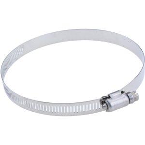 VALUE COLLECTION Worm Gear Clamp: SAE 72, 3 to 5" Dia, Stainless Steel Band MS01D76127