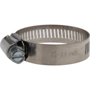 VALUE COLLECTION Worm Gear Clamp: SAE 20, 3/4 to 1-3/4" Dia, Stainless Steel & Carbon Steel Band MS01B1944-THA